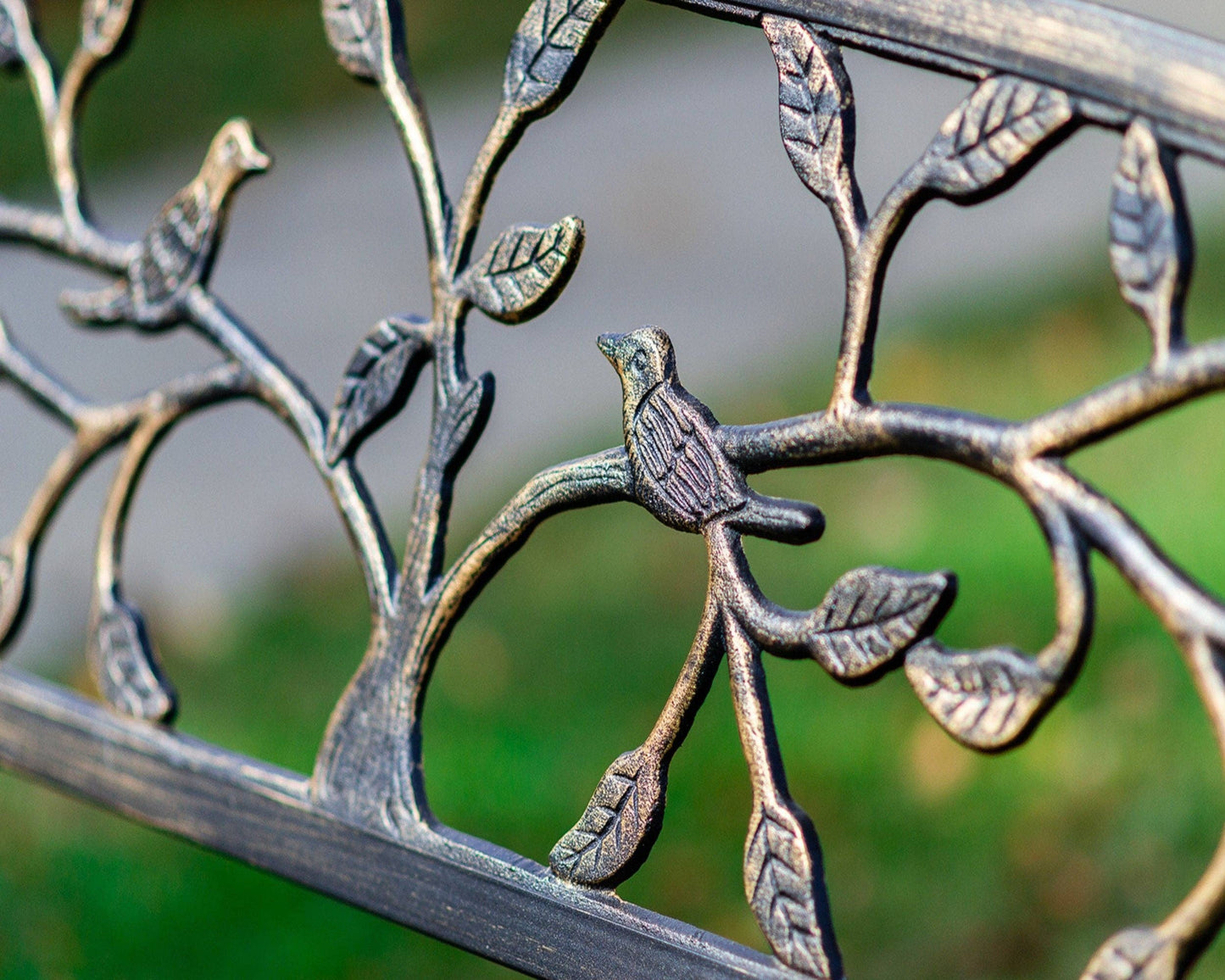 Bronze Tree Garden Bench 50 Inch Long