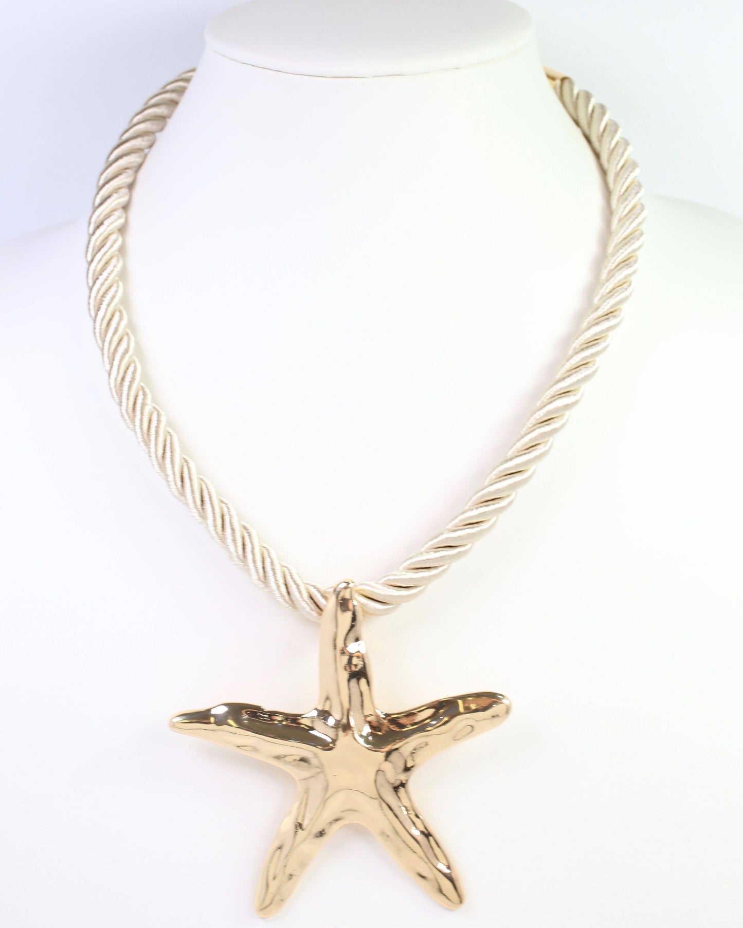 Grand Haven Starfish Cord Necklace Gold: Default