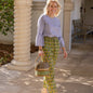 Striped Pathi Grass Basket Tote