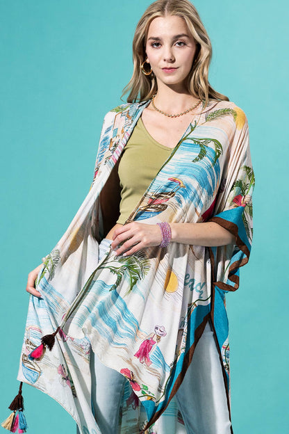 Costal Breeze Paradise  Kimono: 88-Costal Breeze