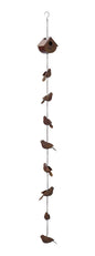 Rustic Metal Long Rain Chain: Bird