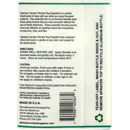 Glamper Camper Wonder Bug Repellent