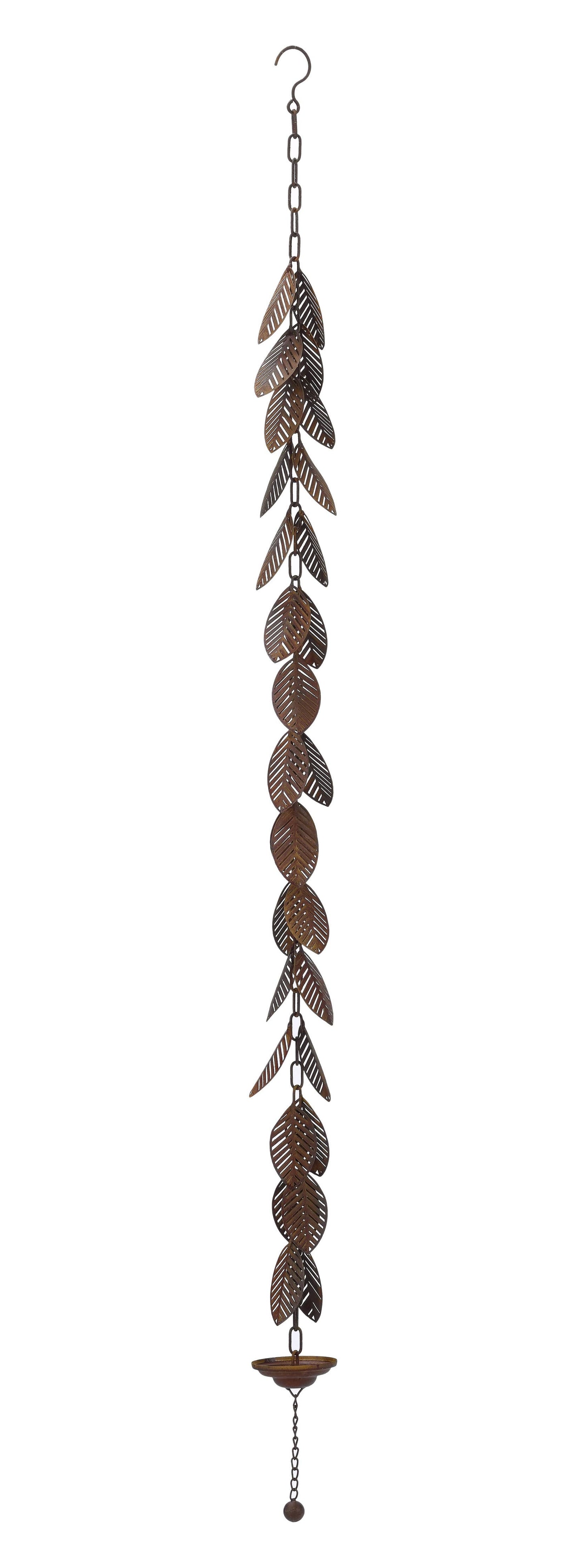 Rustic Metal Long Rain Chain: Bird
