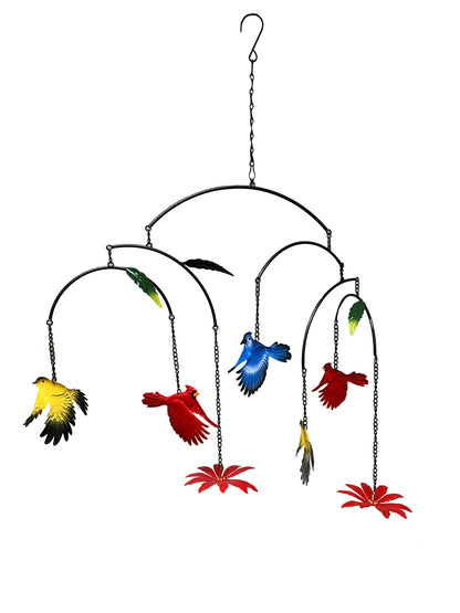 Multi-tiered Metal Birds Hanging Sun Catcher
