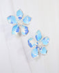 Monett Flower Post Earring Blue: Default