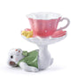Bunny with Pink Teacup Figurine -  Easter #34055