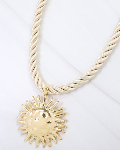 Grand Haven Sun Cord Necklace Gold: Default